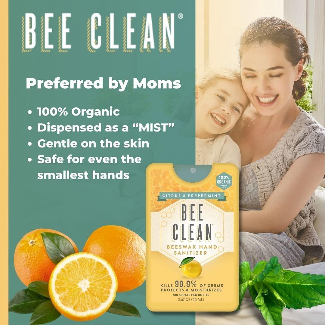 Desinfectante de Manos Orgánico Bee Clean Menta Cítrica 4 Unidades
