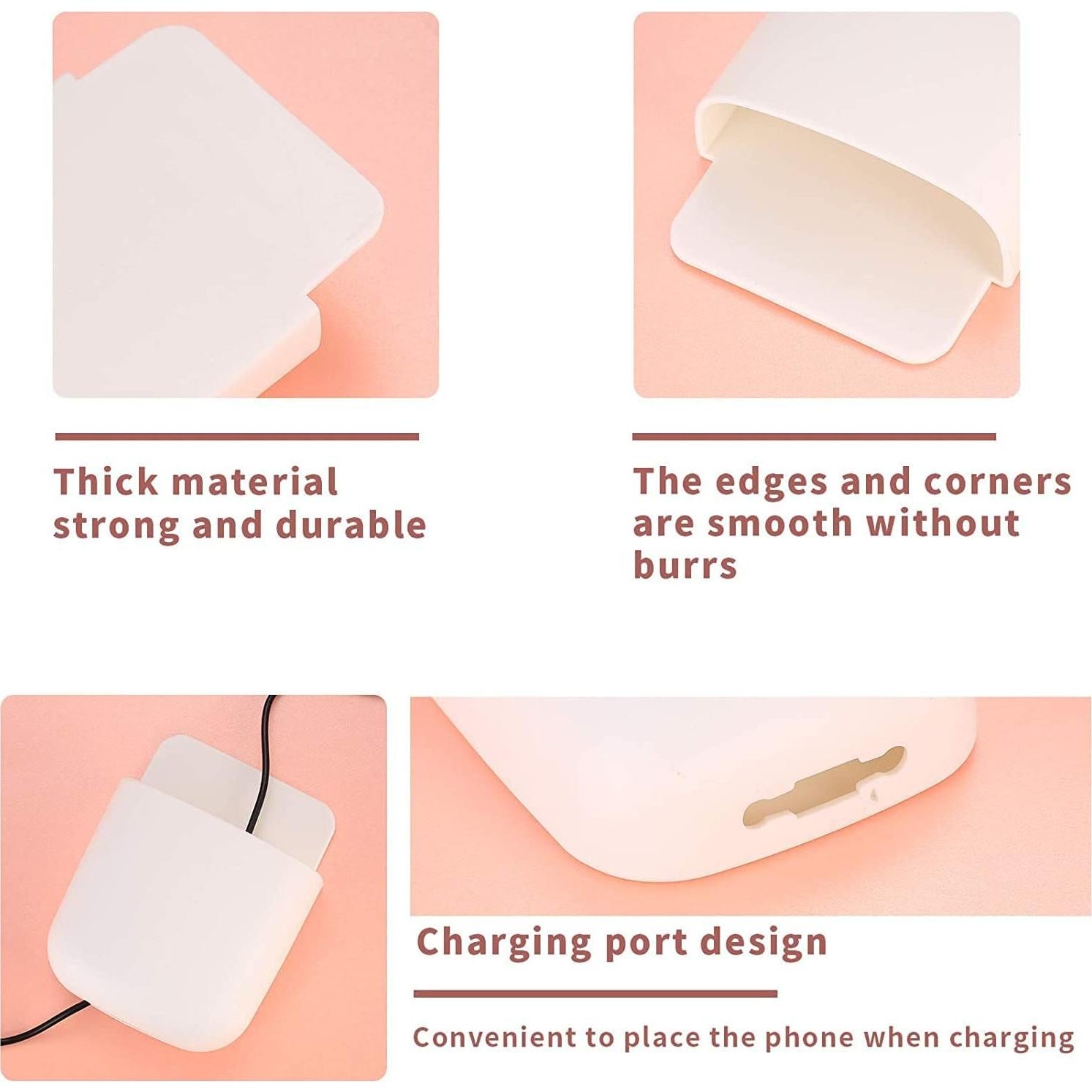 Soporte de Control Remoto Montado en Pared TOOINKCV - 6 Pcs Blanco y Gris