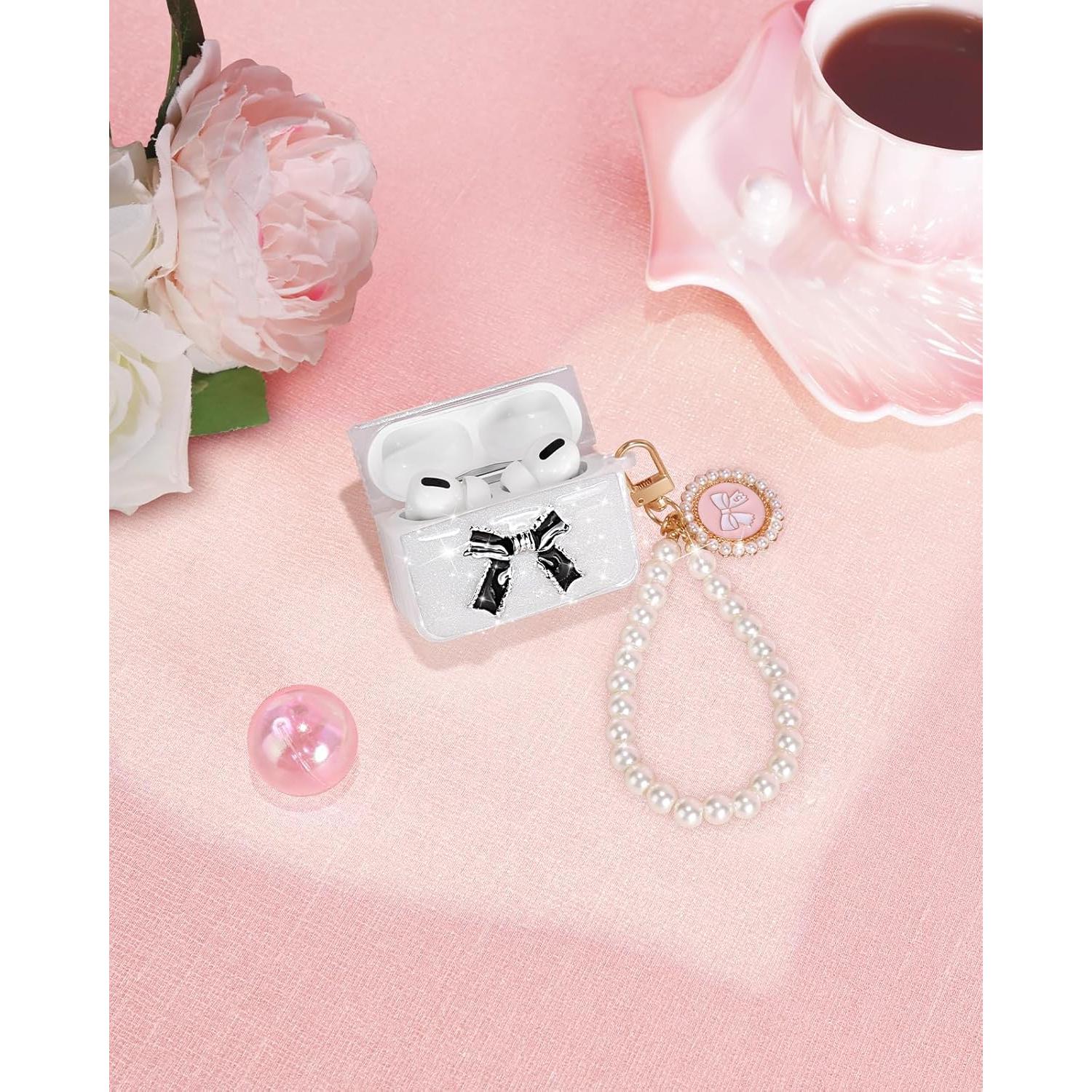 Funda Silicona Boaretiu para AirPods Pro 1/2 con Llavero Moño