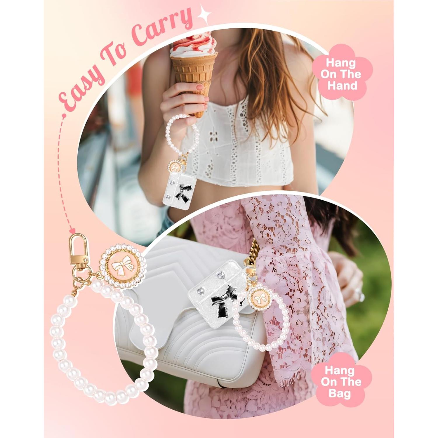 Funda Silicona Boaretiu para AirPods Pro 1/2 con Llavero Moño