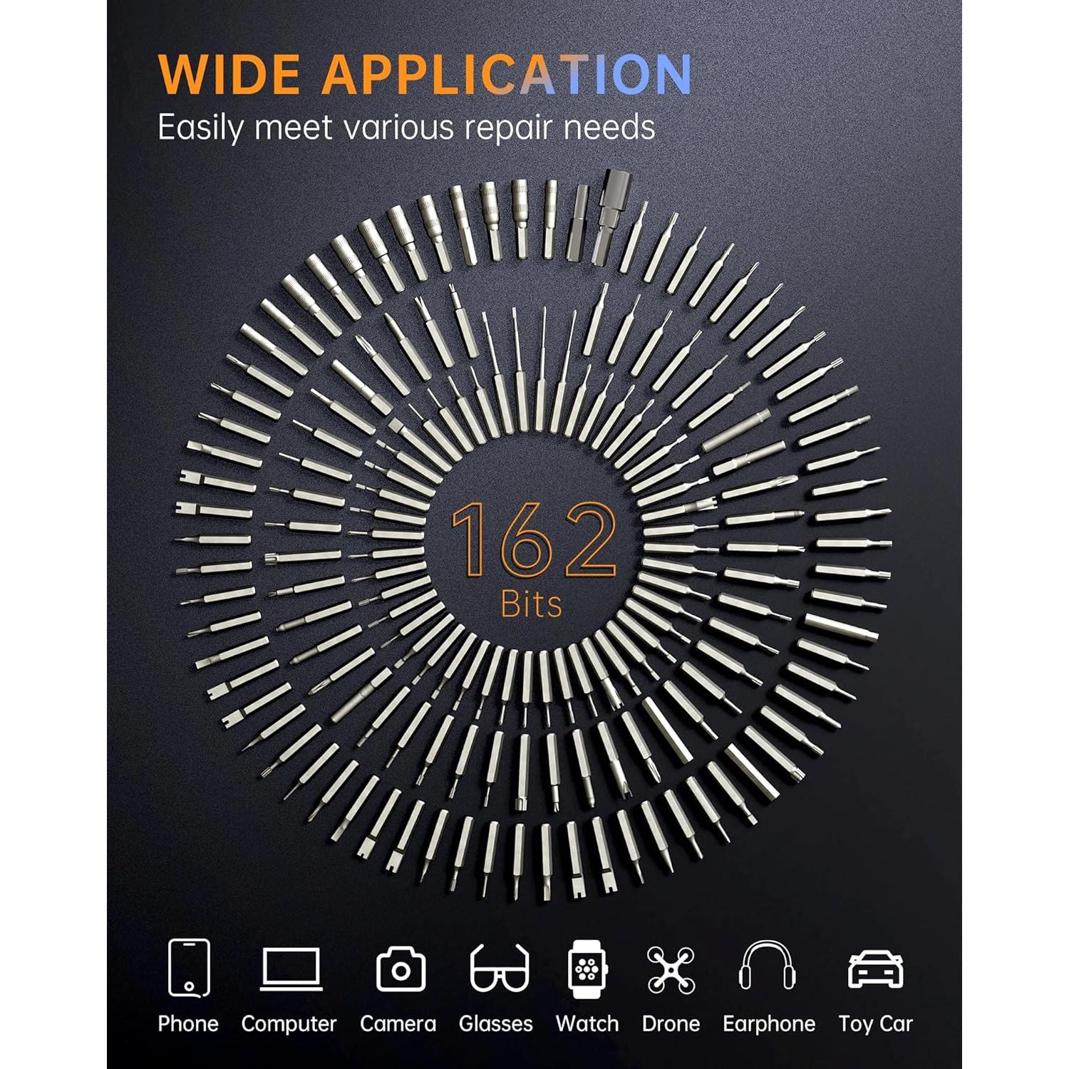 Destornillador Eléctrico TAAHIRA 181 en 1 3.7V 200 RPM