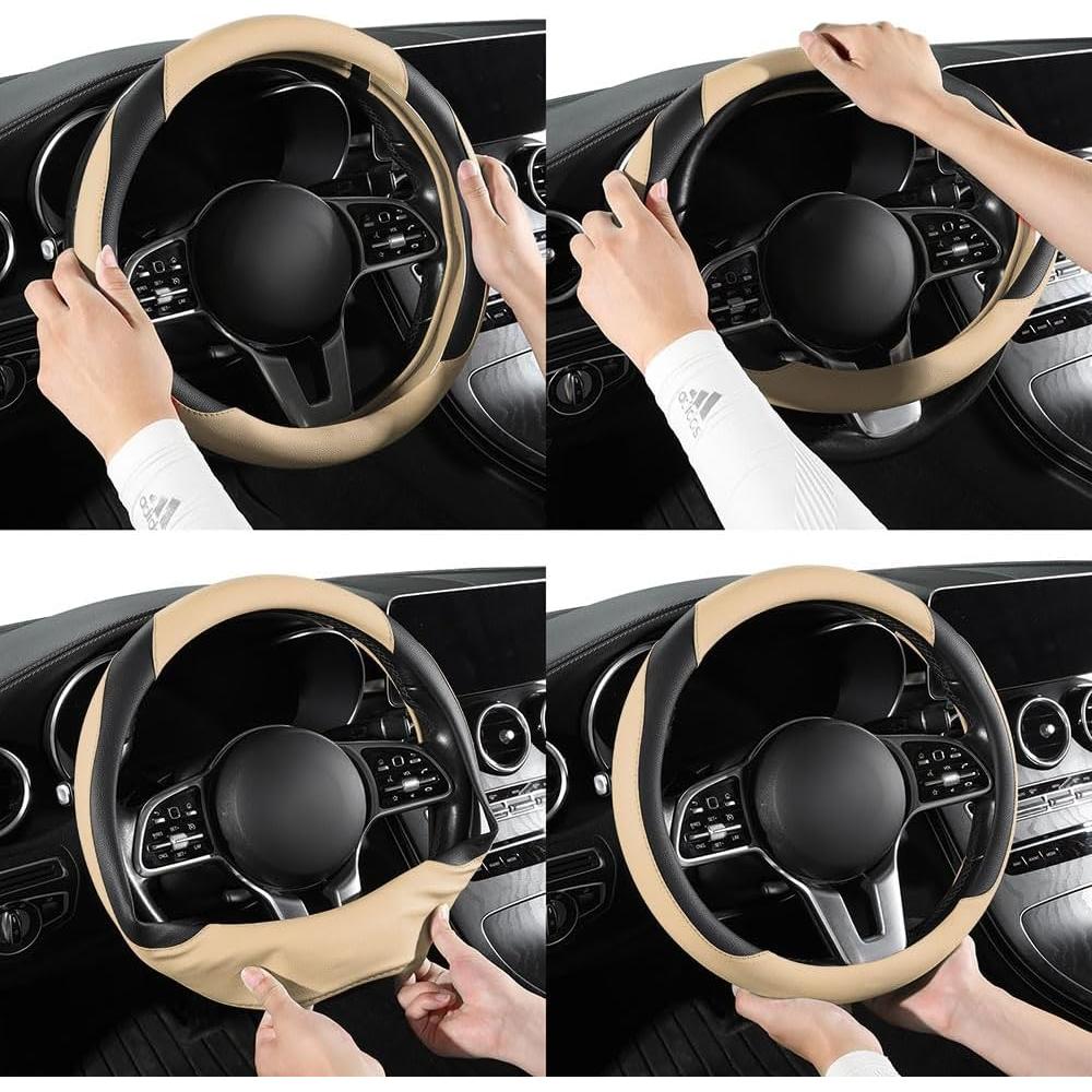 Funda de Volante Universal Szttswamp SZ-216 Beige 37-38 cm