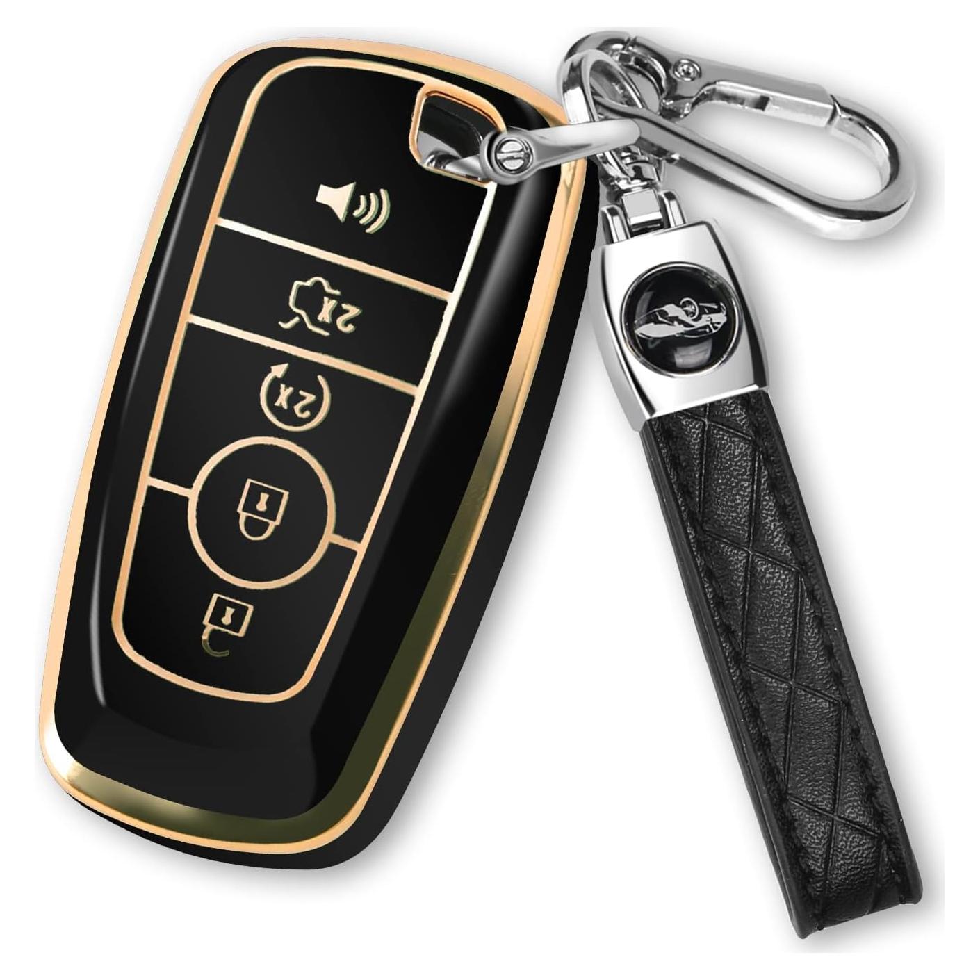 Cubierta de llavero Ford MILD EAST TPU Negro para Explorer, F150