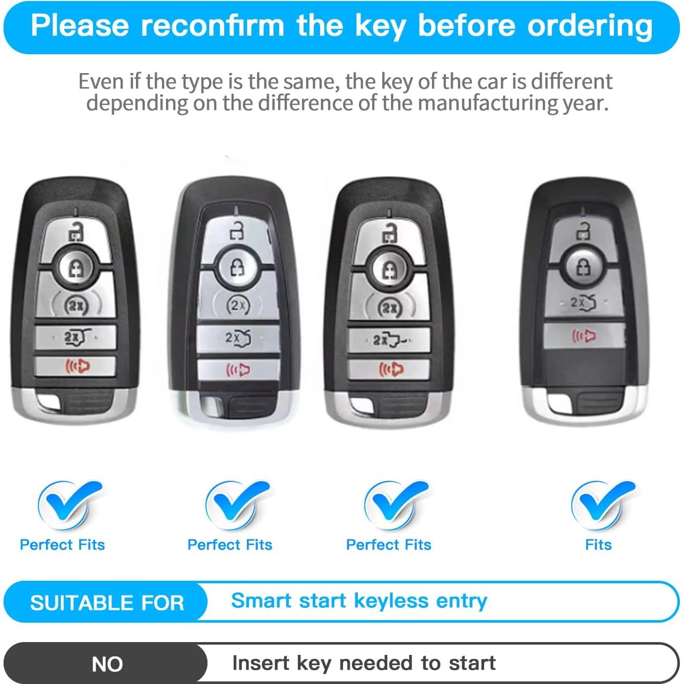 Cubierta de llavero Ford MILD EAST TPU Negro para Explorer, F150