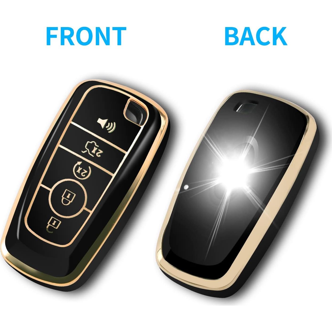 Cubierta de llavero Ford MILD EAST TPU Negro para Explorer, F150