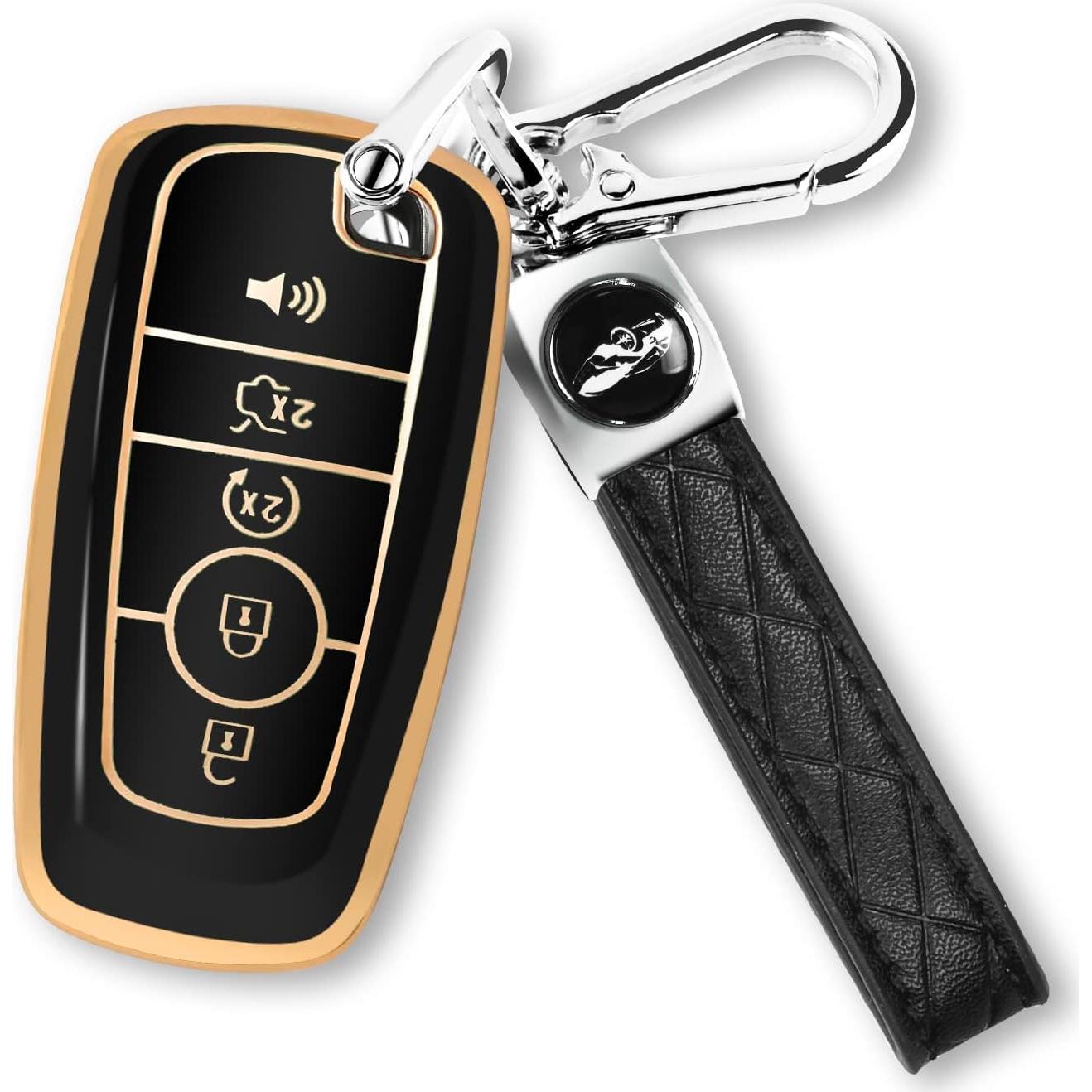 Cubierta de llavero Ford MILD EAST TPU Negro para Explorer, F150