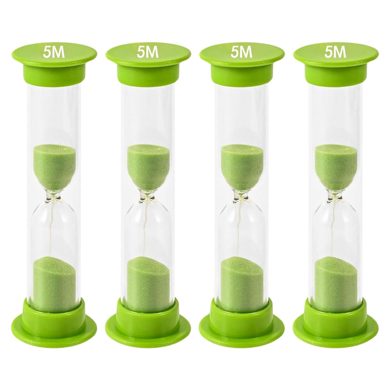 Set de 4 Relojes de Arena Verde TeacherFav - 5 Minutos