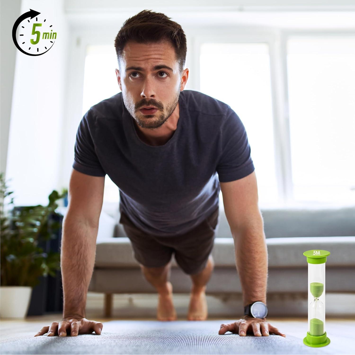 Set de 4 Relojes de Arena Verde TeacherFav - 5 Minutos