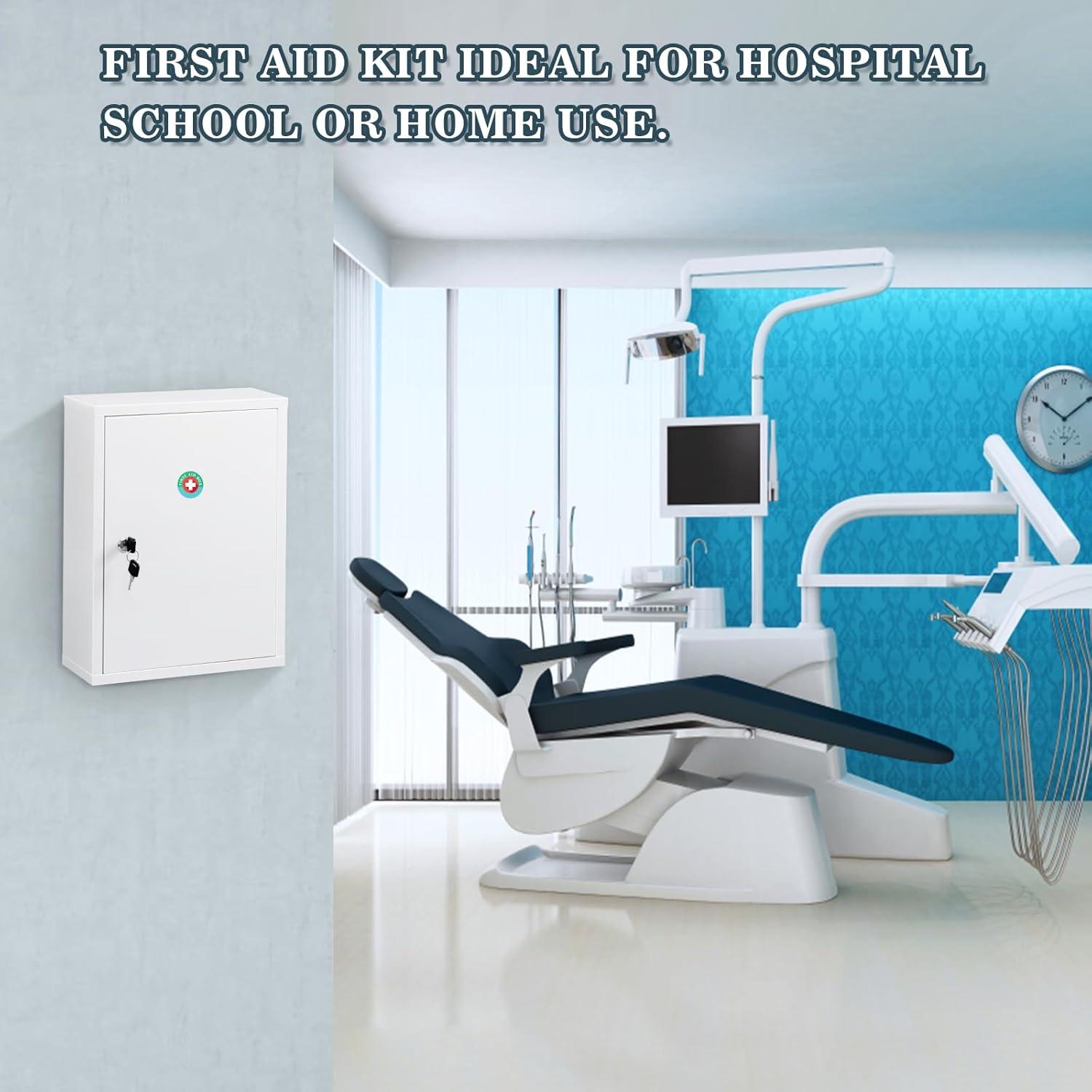 Gabinete de Medicina Montado en Pared KYODOLED 40x30x12 cm Blanco