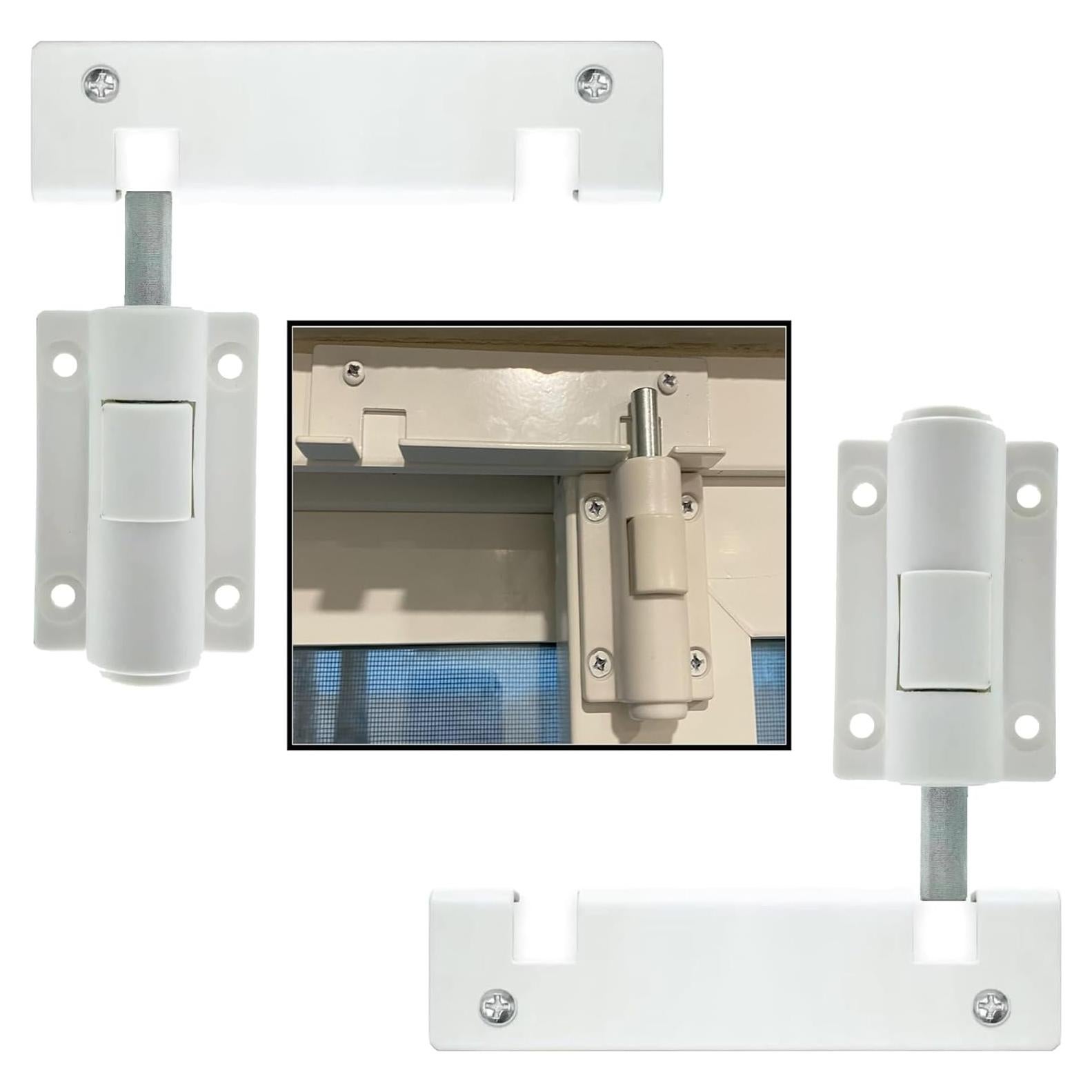 Cerradura de Seguridad para Puerta Corrediza Lubentol Blanca