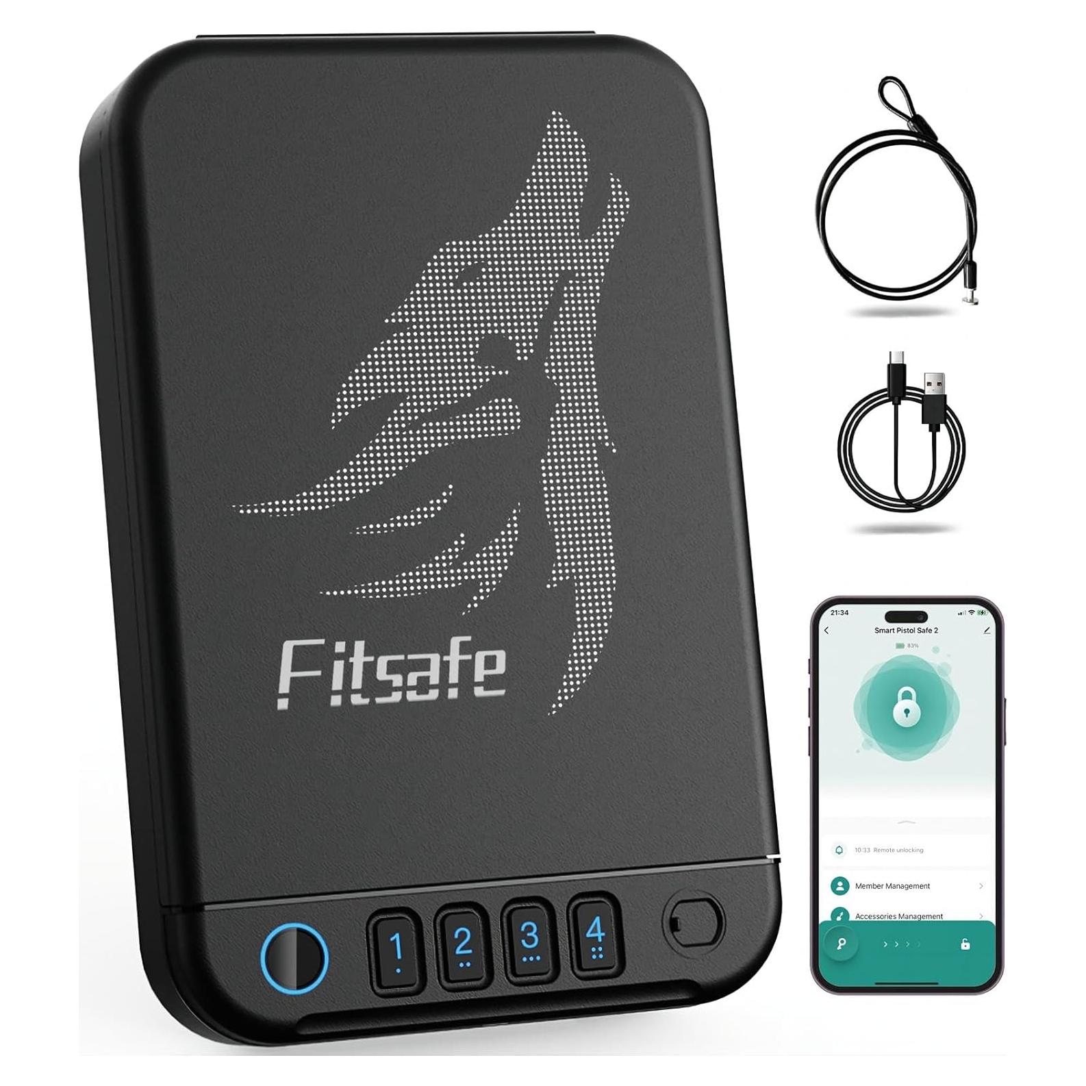 Caja de Seguridad Biométrica Fitsafe GS20 para Pistolas