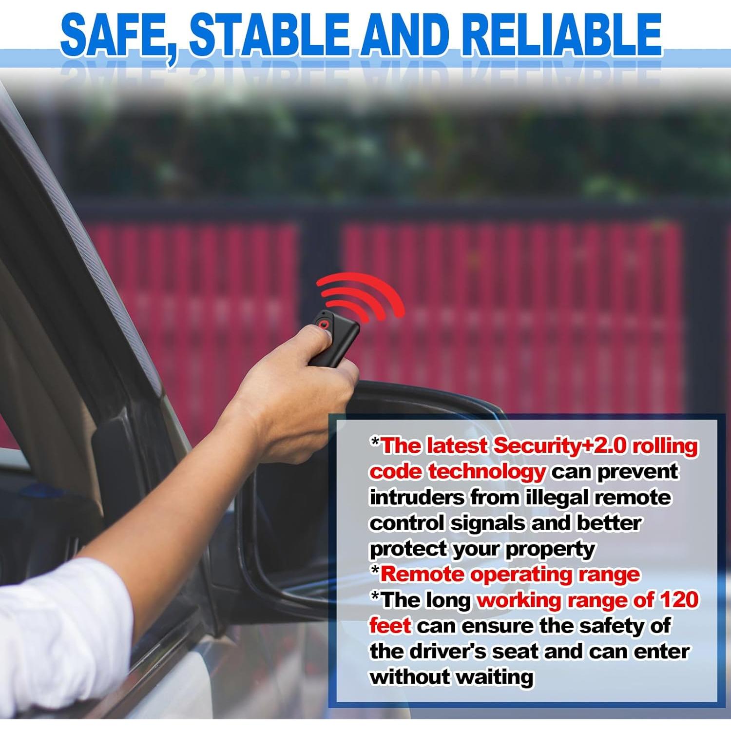 Control Remoto de Puerta de Garaje Kingdder 2211 L 2 Botones