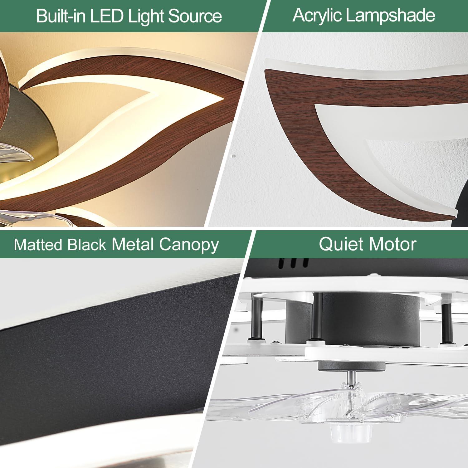 Ventilador de Techo Yfrest 81.3 cm con Luz y Control Remoto