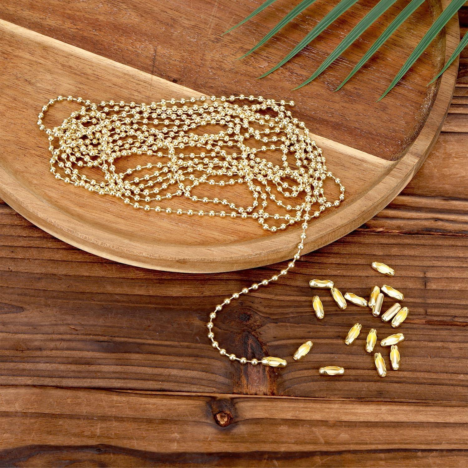 Cadena de Tirar para Ventilador de Techo 3m Dorado con 20 Conectores