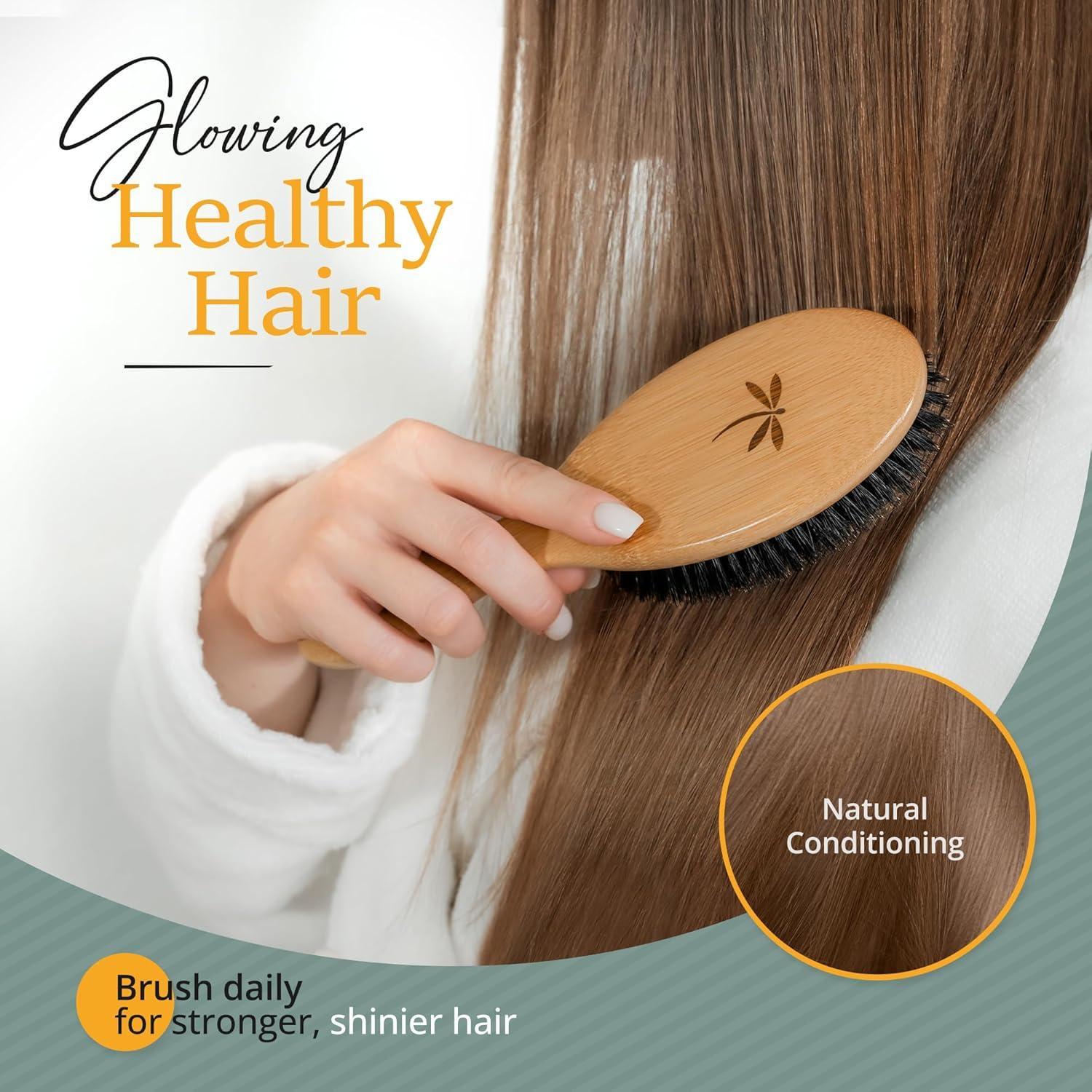 Cepillo de Cerdas de Jabalí Belula para Cabello Fino - Set Completo