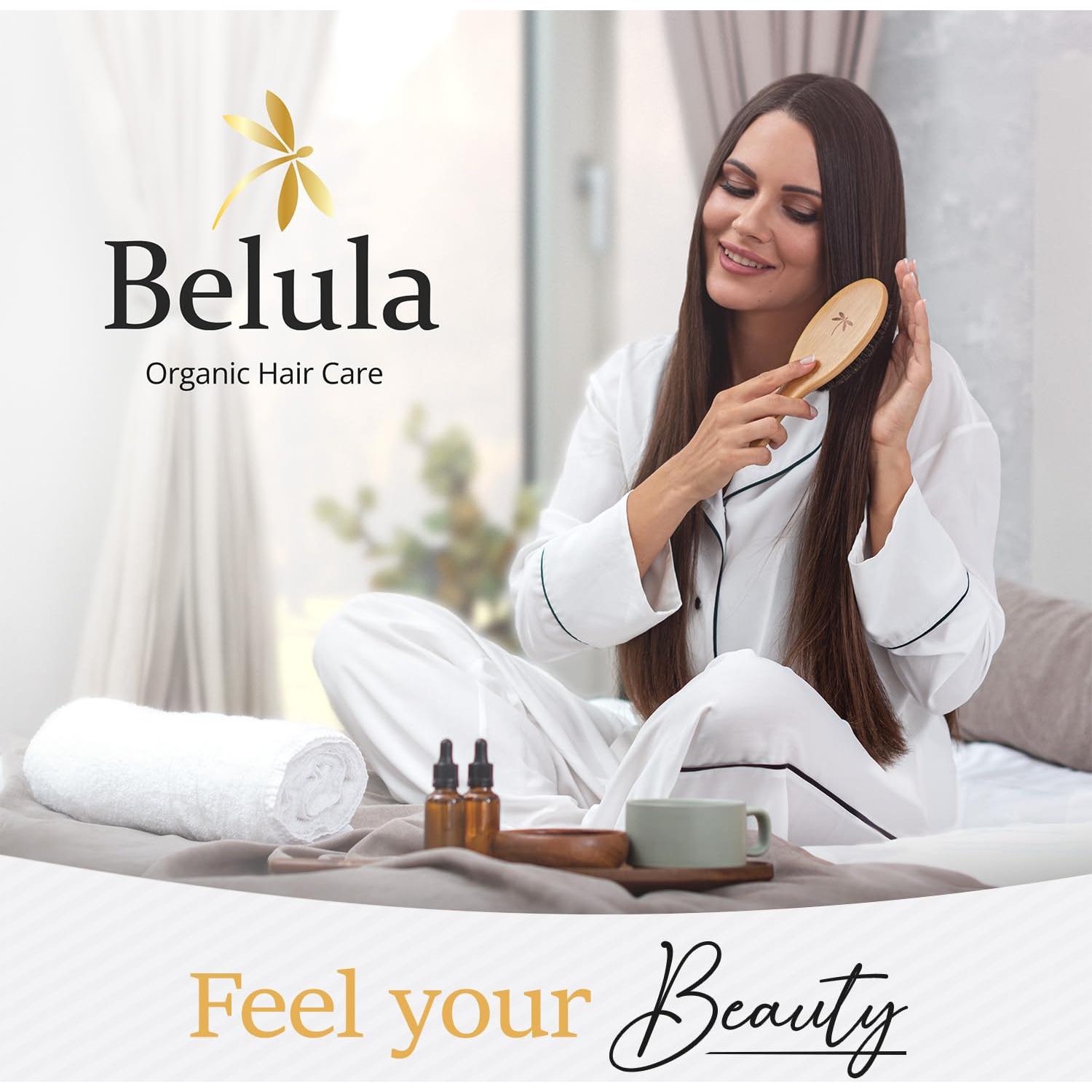 Cepillo de Cerdas de Jabalí Belula para Cabello Fino - Set Completo