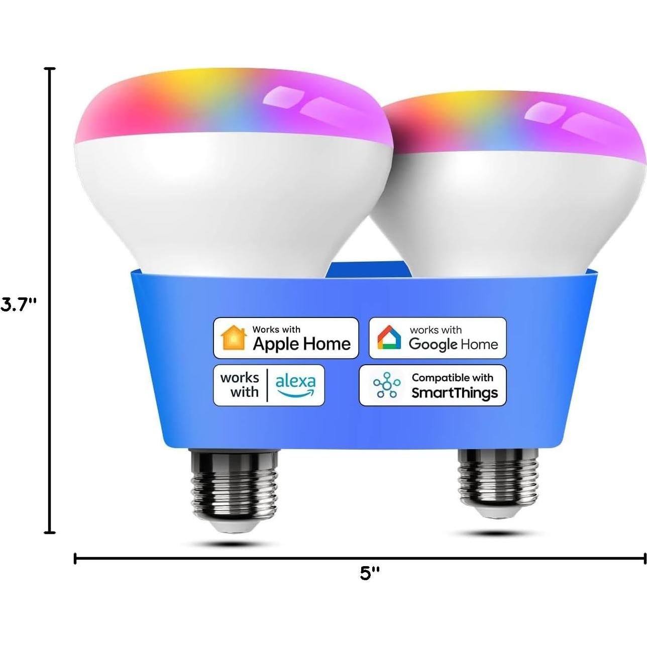 Bombilla Inteligente Meross BR30 LED WiFi Regulable 14W Multicolor
