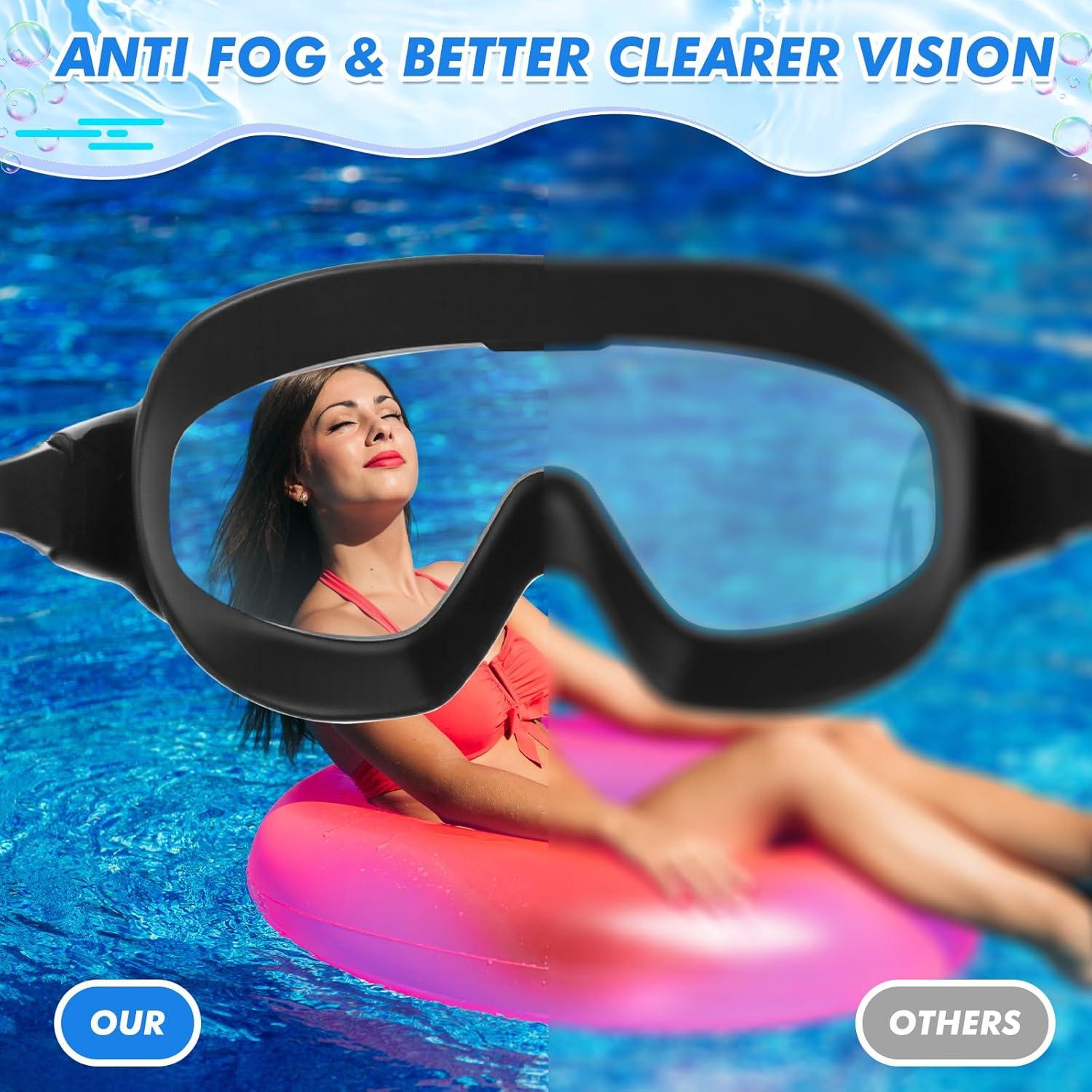 Gafas de Natación Konohan Adultos Antivaho 3 Piezas UV