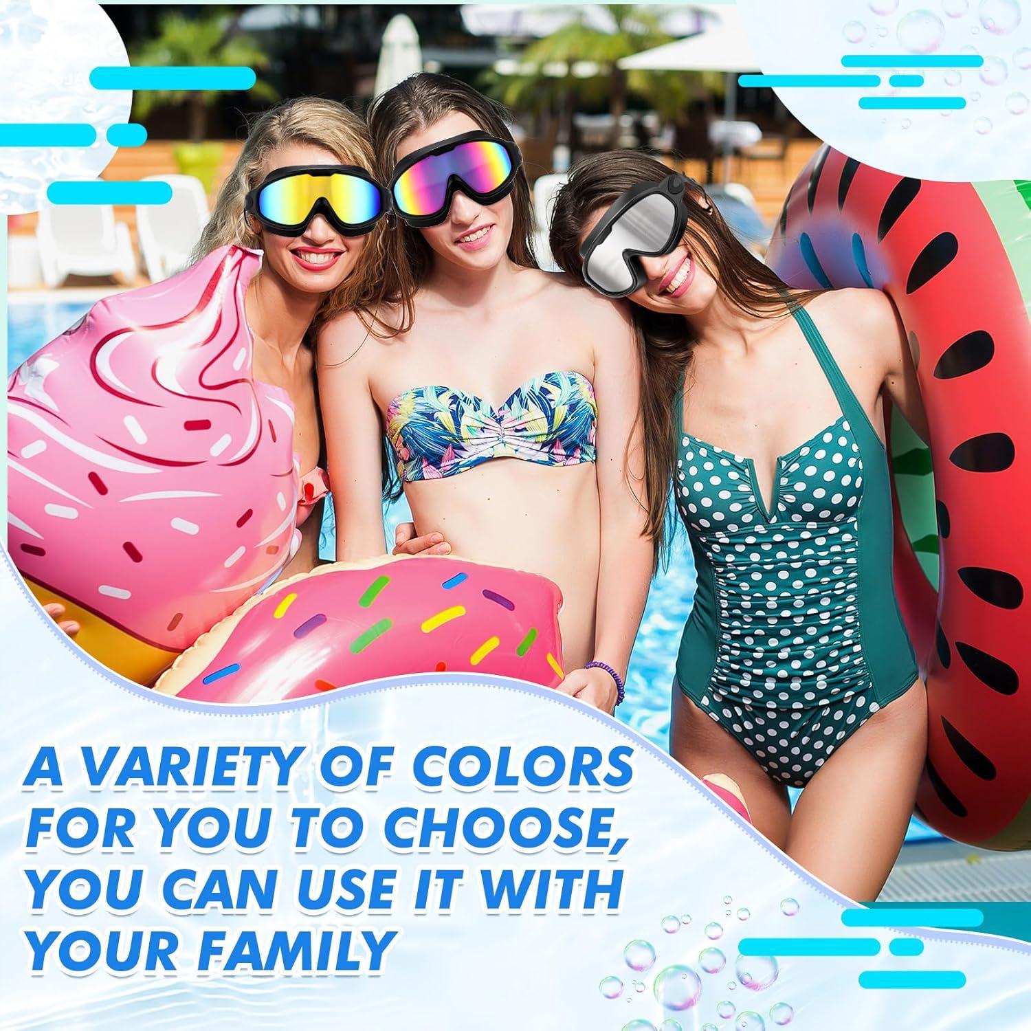 Gafas de Natación Konohan Adultos Antivaho 3 Piezas UV