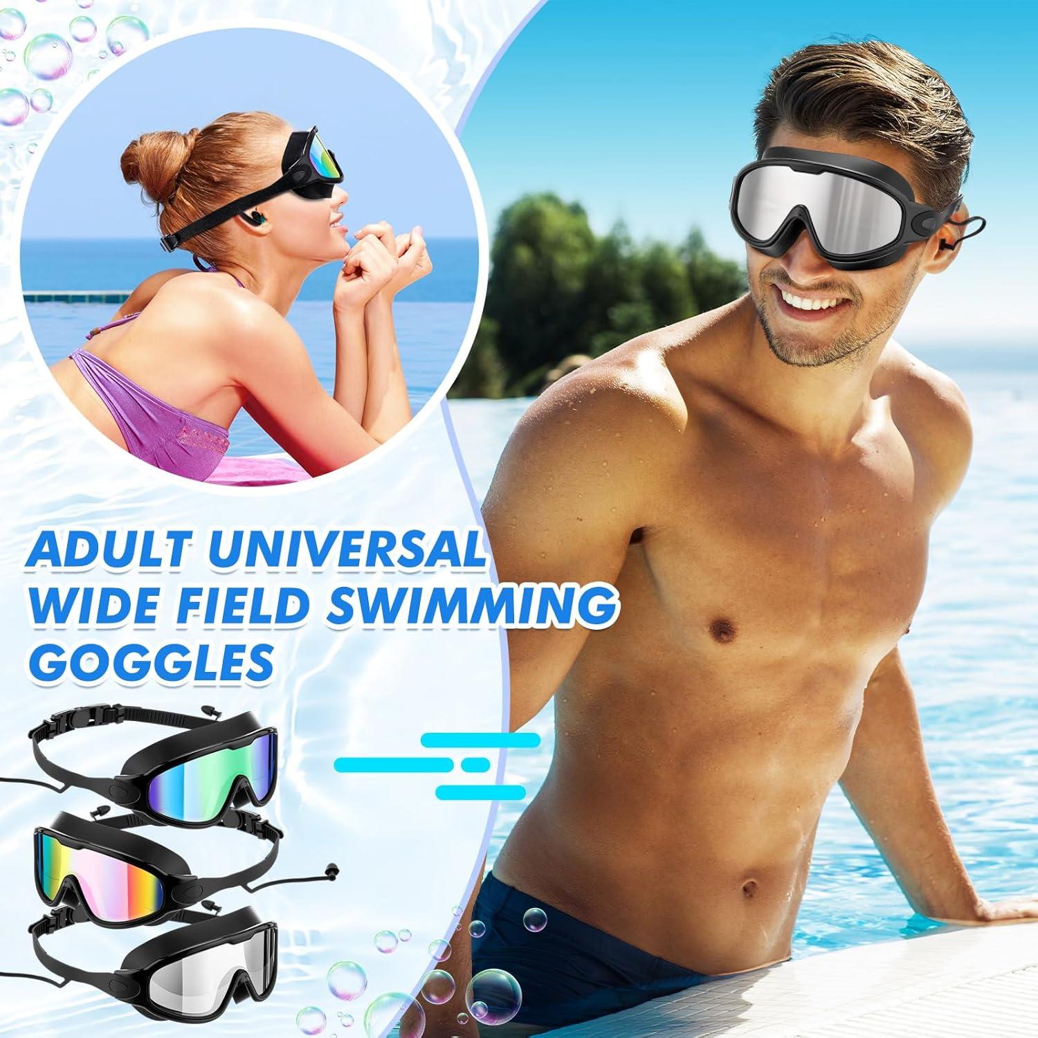 Gafas de Natación Konohan Adultos Antivaho 3 Piezas UV