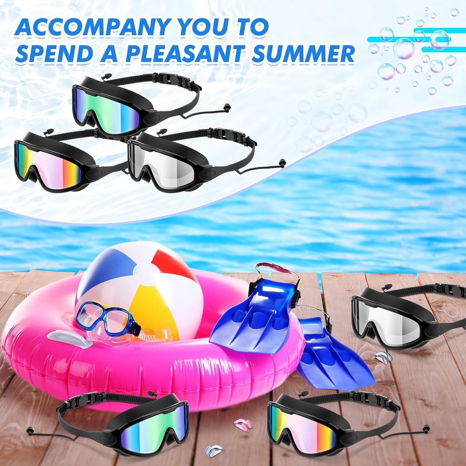 Gafas de Natación Konohan Adultos Antivaho 3 Piezas UV