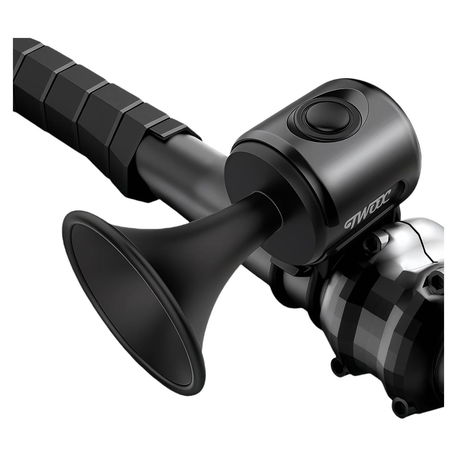 Timbre Eléctrico para Bicicleta Phidinova, Montaje en Manillar, Negro