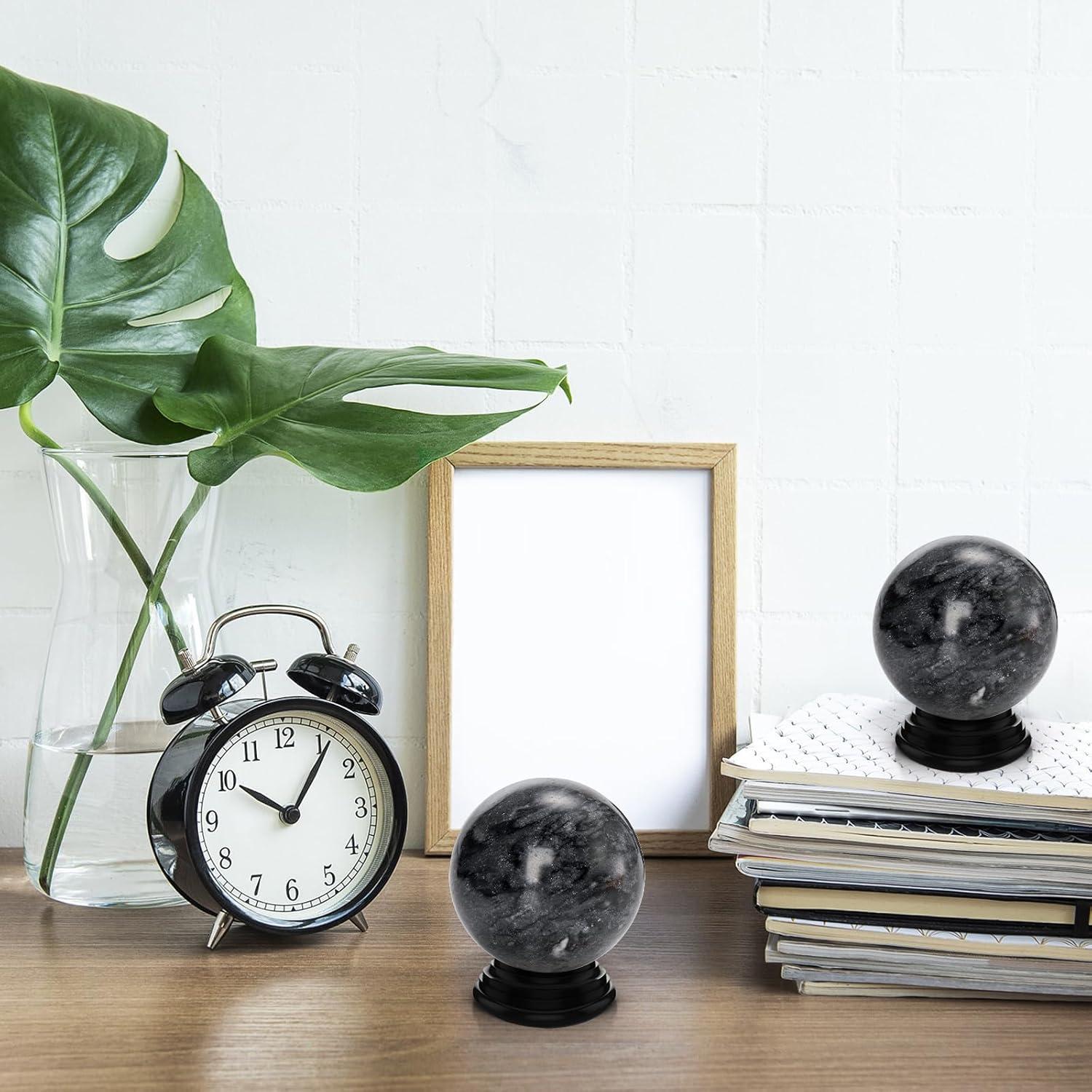 Conjunto de 4 Bolas de Baoding Lyellfe de Jade Negro 5.08 cm