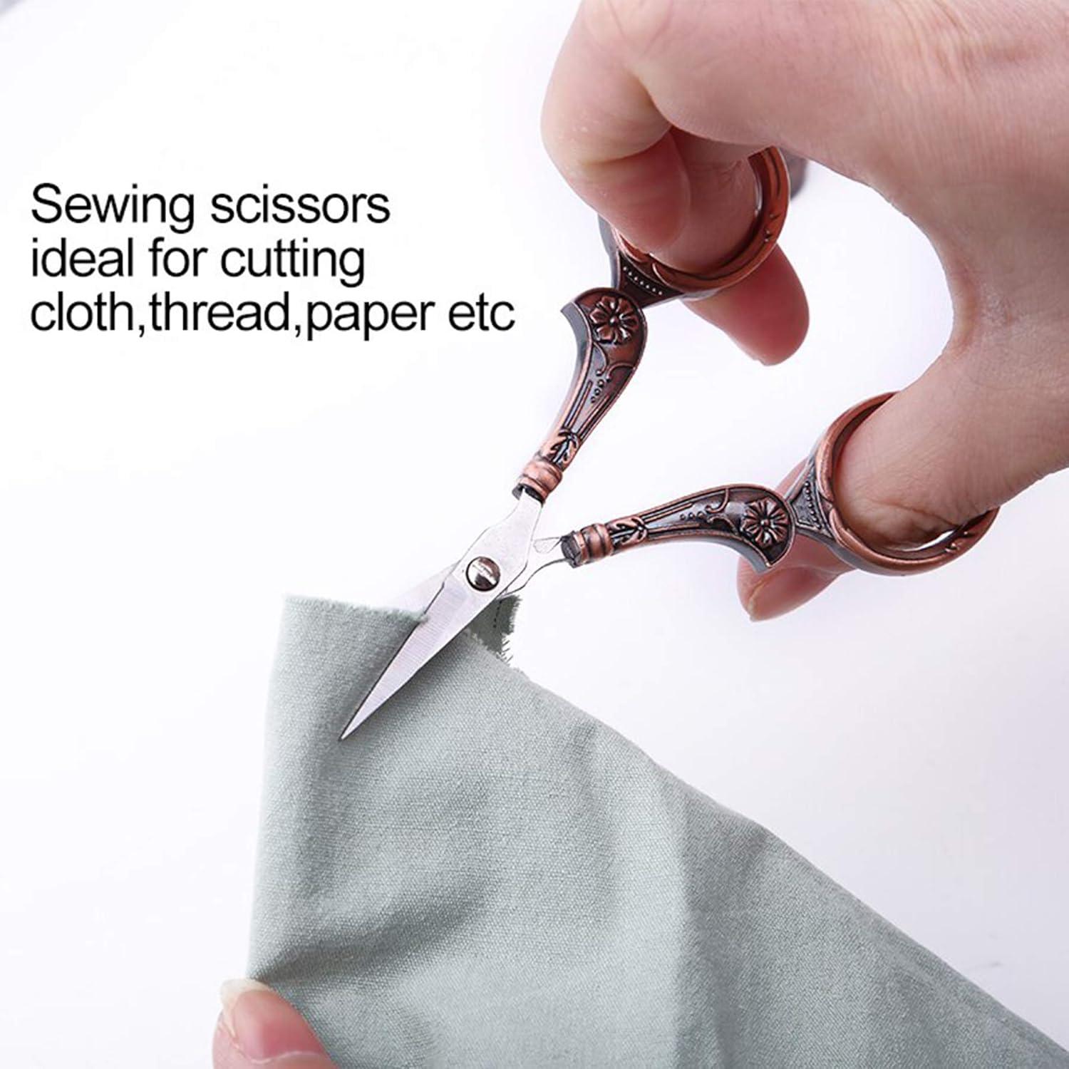 Tijeras de Coser Vintage NOTIONSLAND con Cinta Métrica 15 cm