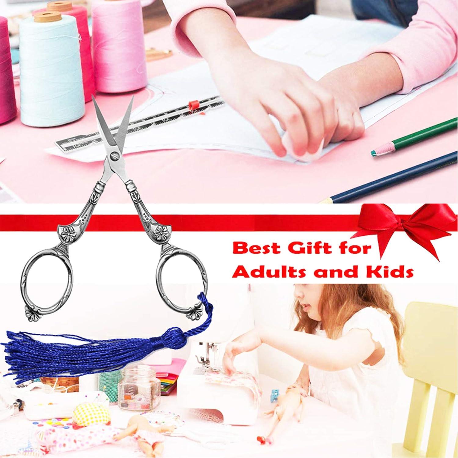 Tijeras de Coser Vintage NOTIONSLAND con Cinta Métrica 15 cm