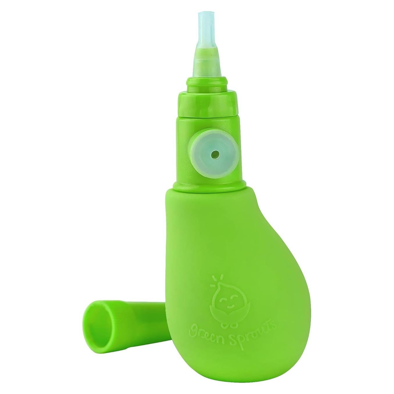 Aspirador Nasal Bulbo Green Sprouts de Silicona y Planta