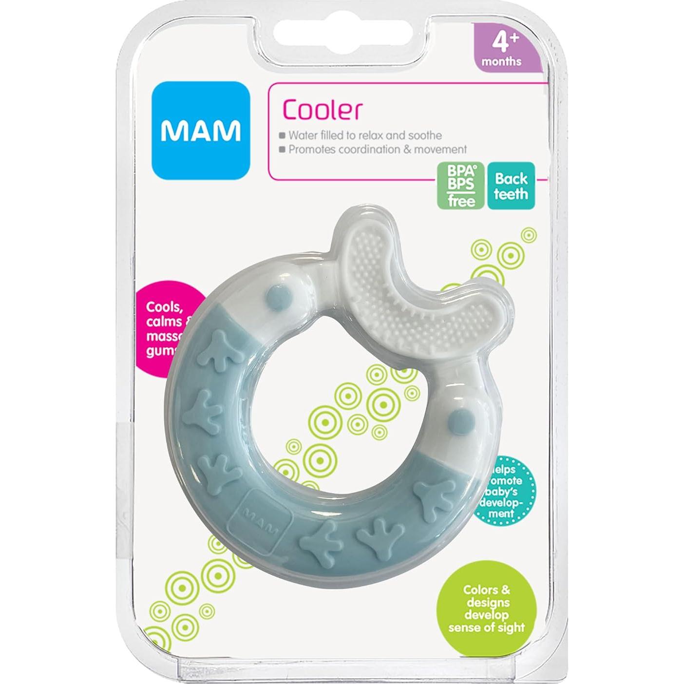 Mordedor y Cepillo MAM Bite & Brush Silicona 3+ Meses Azul