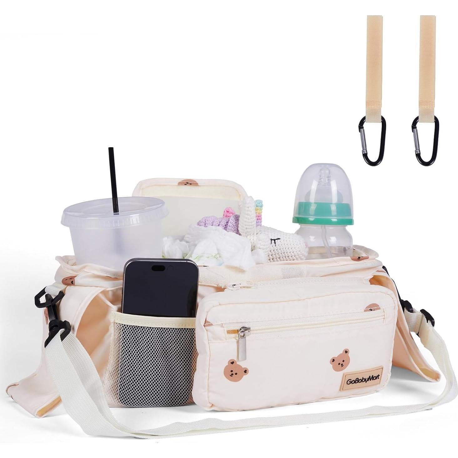 Organizador Universal para Carriolas GOBABYMART Beige - Osos