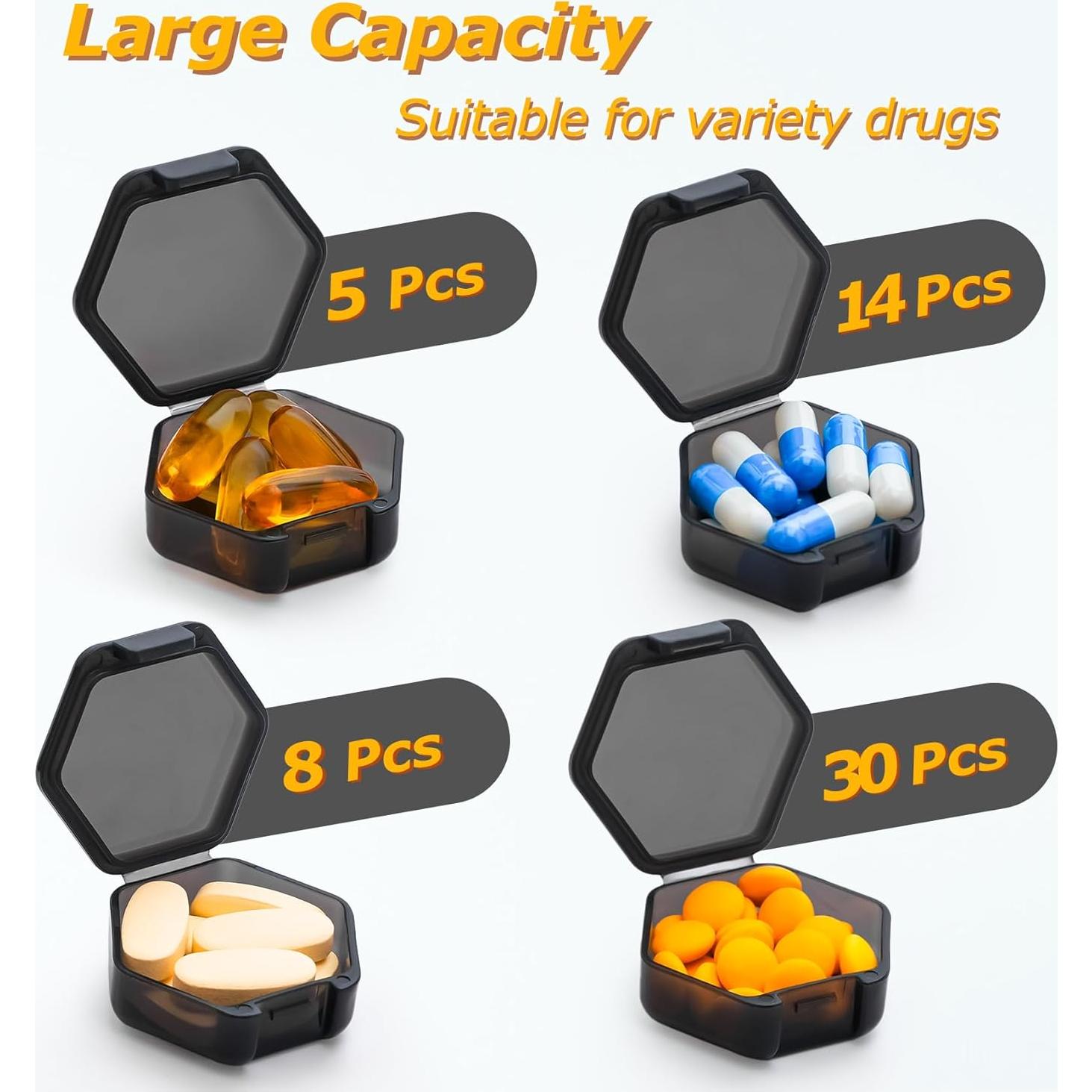 Organizador de Pastillas YAKLIM-US Mini Portátil Libre de BPA