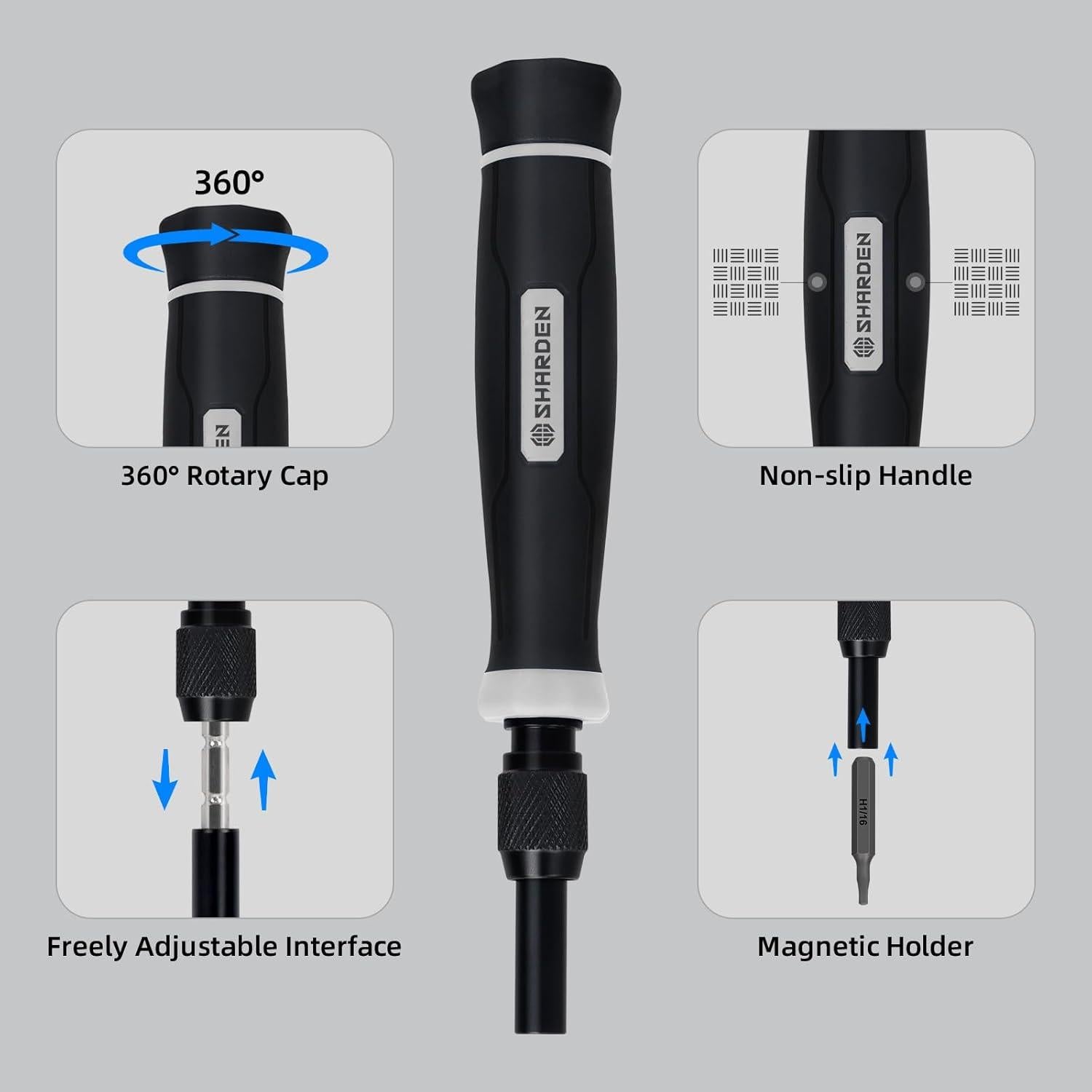 Kit de Destornilladores de Precisión Sharden 153 en 1