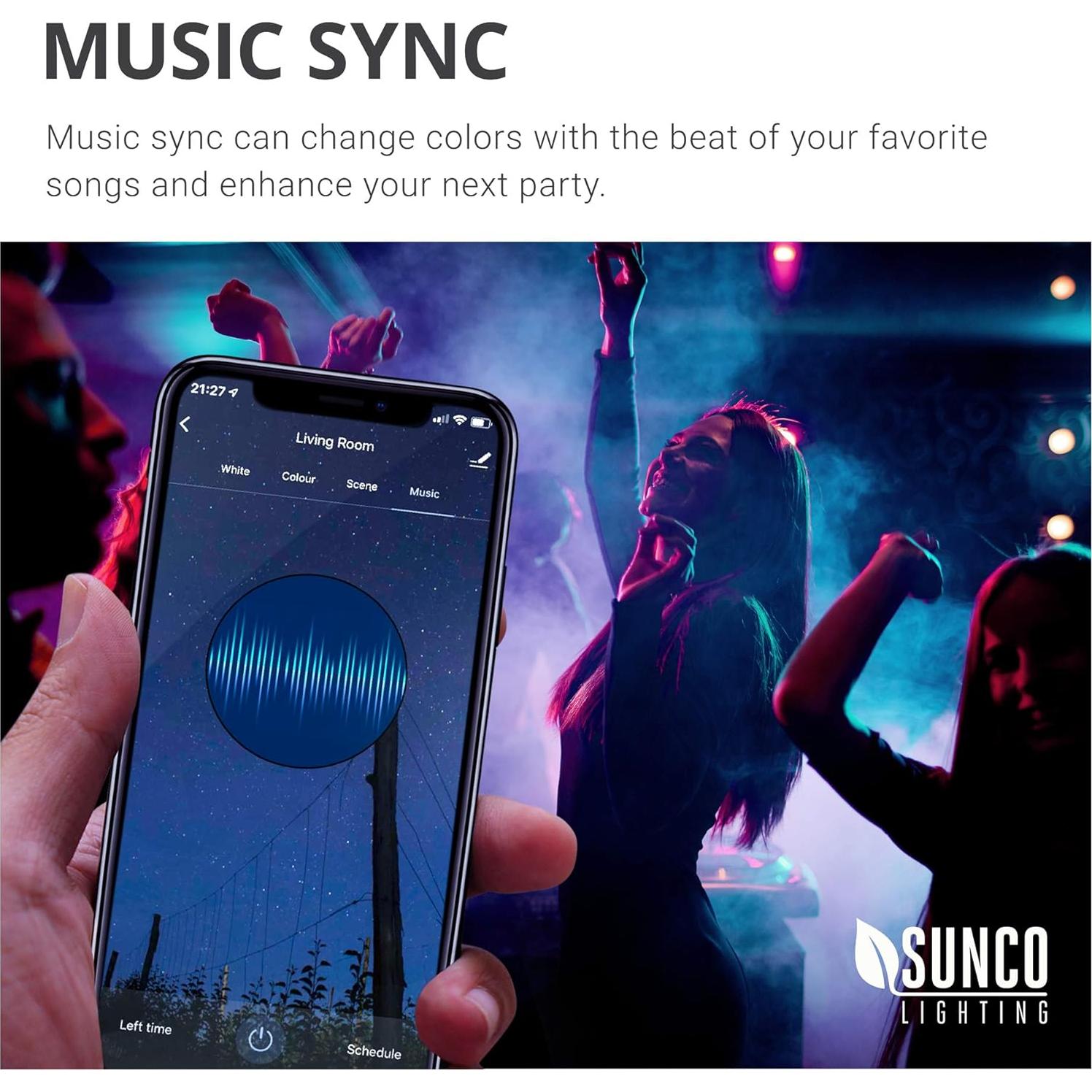 Bombillas LED inteligentes Sunco PAR38 RGB 13W, 2 unidades