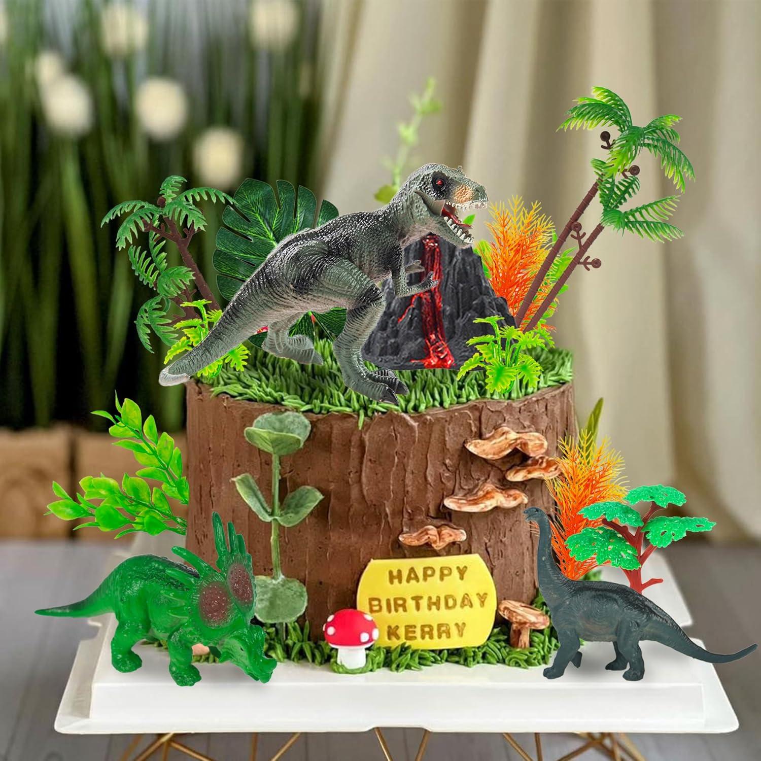 18 Adornos de Pastel de Dinosaurio DRWATE - Fiesta Temática