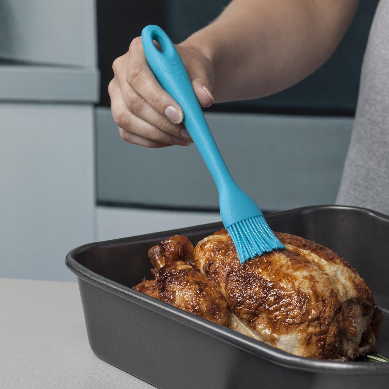 Brocha de Silicona para Pastelería Zeal Azul Aqua 20 cm