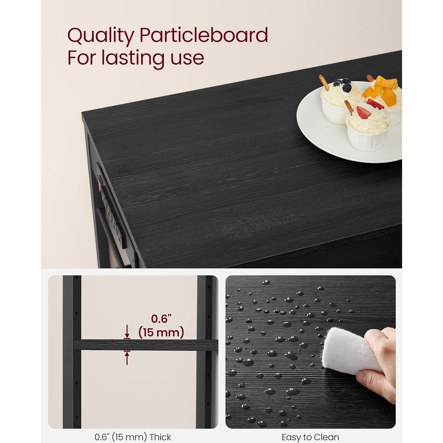 Estante de Panadero VASAGLE con Toma de Corriente 40x90 cm