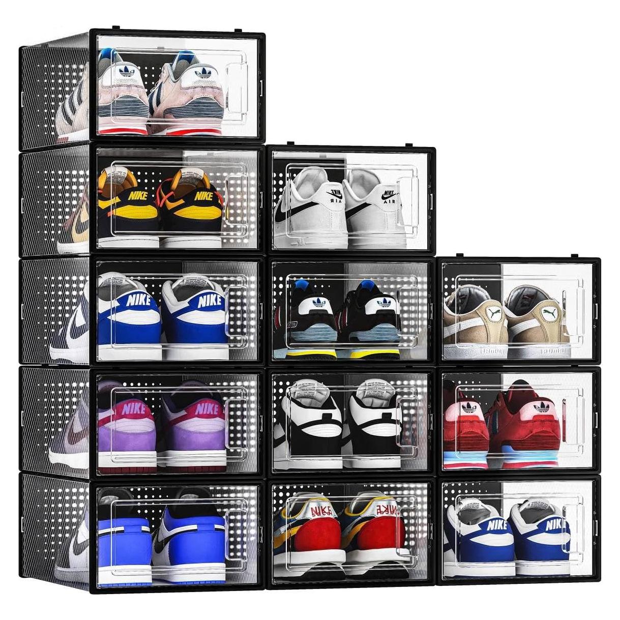 Paquete de 12 Contenedores de Almacenamiento para Zapatos Seseno