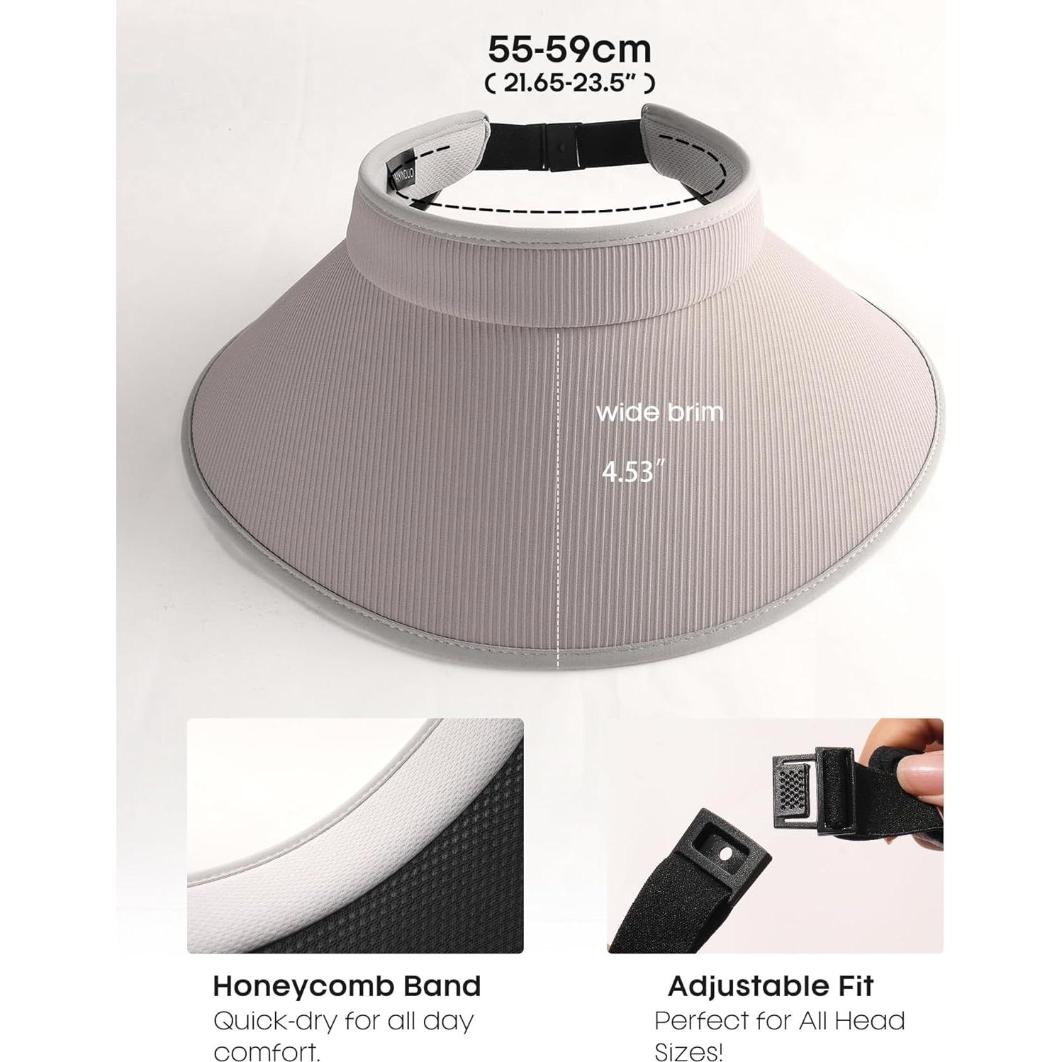 Sombrero de sol FURTALK para mujeres con protección UV 12 cm