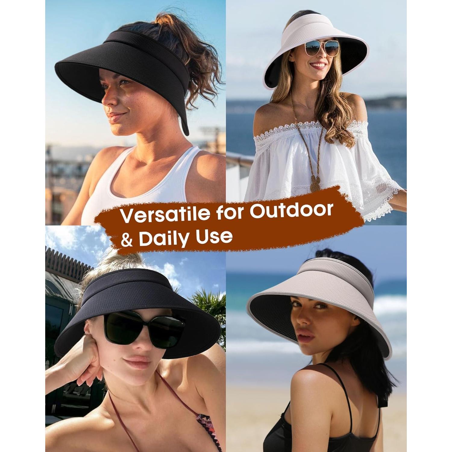 Sombrero de sol FURTALK para mujeres con protección UV 12 cm