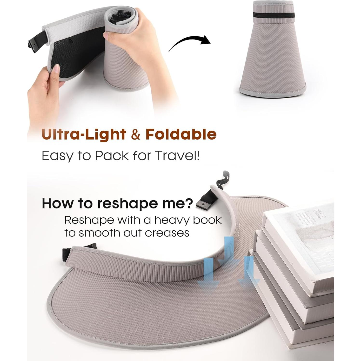 Sombrero de sol FURTALK para mujeres con protección UV 12 cm