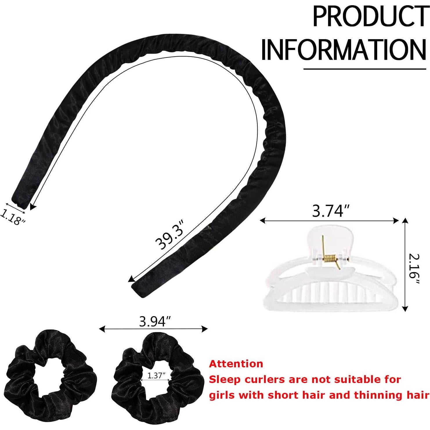 Rulos Sin Calor CORATED de Seda 100 cm para Cabello Largo