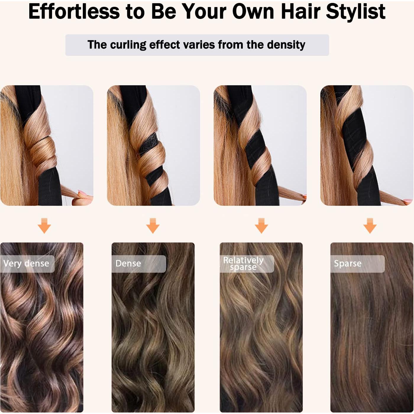 Rulos Sin Calor CORATED de Seda 100 cm para Cabello Largo