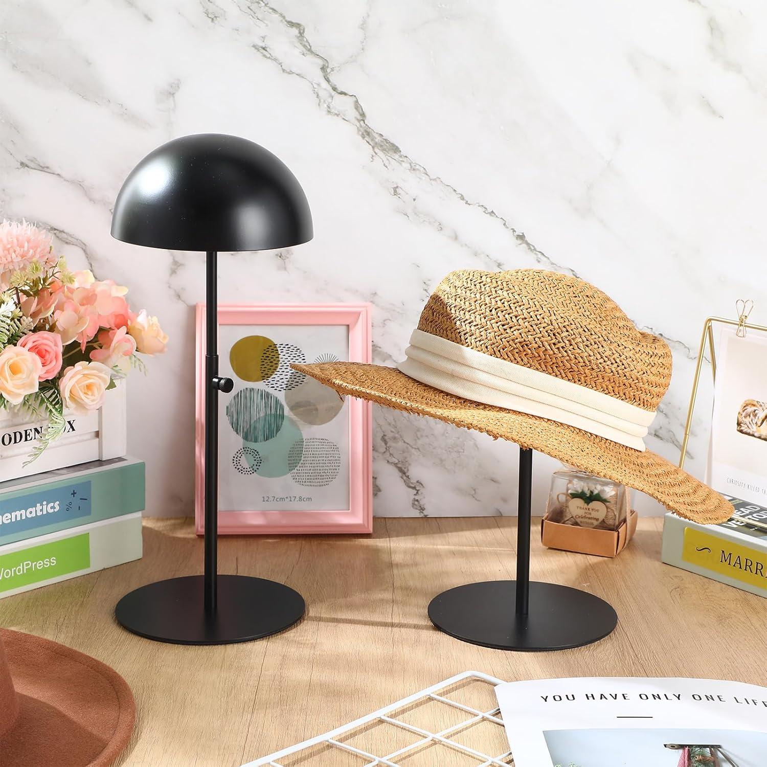 Soporte para Sombreros Sintuff 2 Pcs Ajustable 20-40 cm Negro