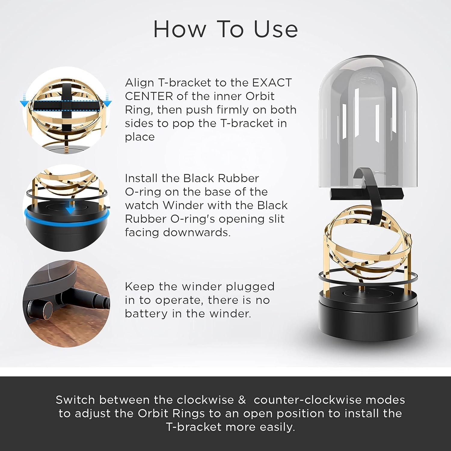 Enrollador de Reloj Automático Aestoria Orbit Oro 1.5kg