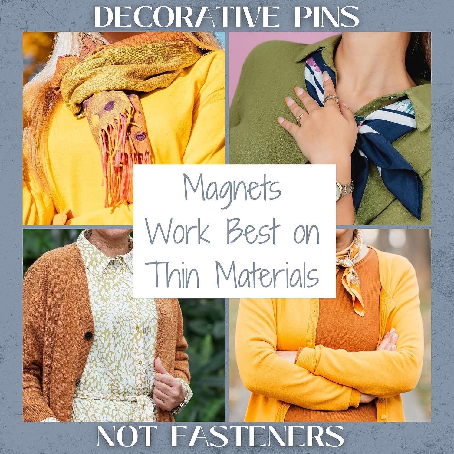 Pin de Bufanda Magnético de Arena de Dólar - Hecho a Mano