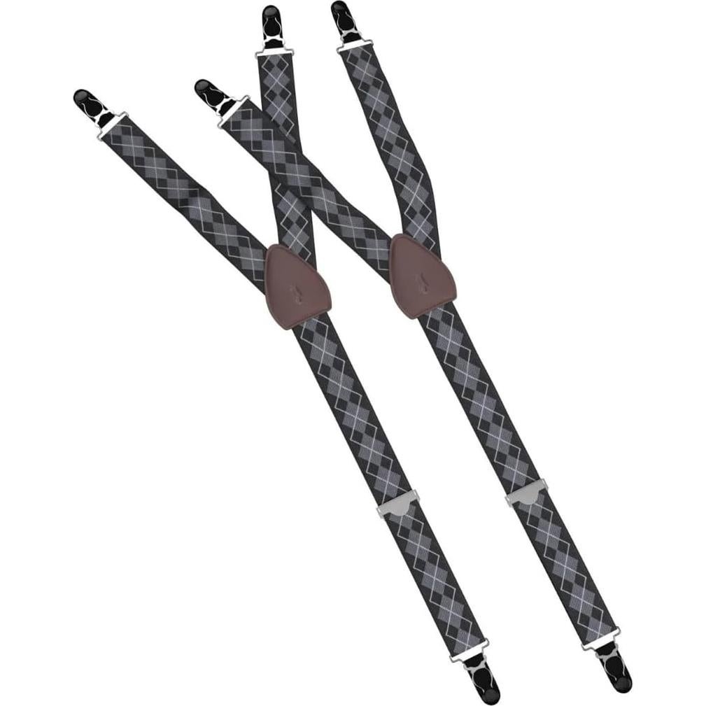 Soporte para Camisa de Hombre KK & JAY Argyle Negro/Gris