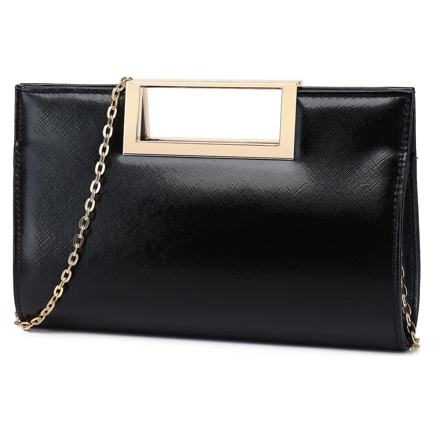 Bolso de Mano Elegante DETARA para Mujeres - Cuero PU Negro
