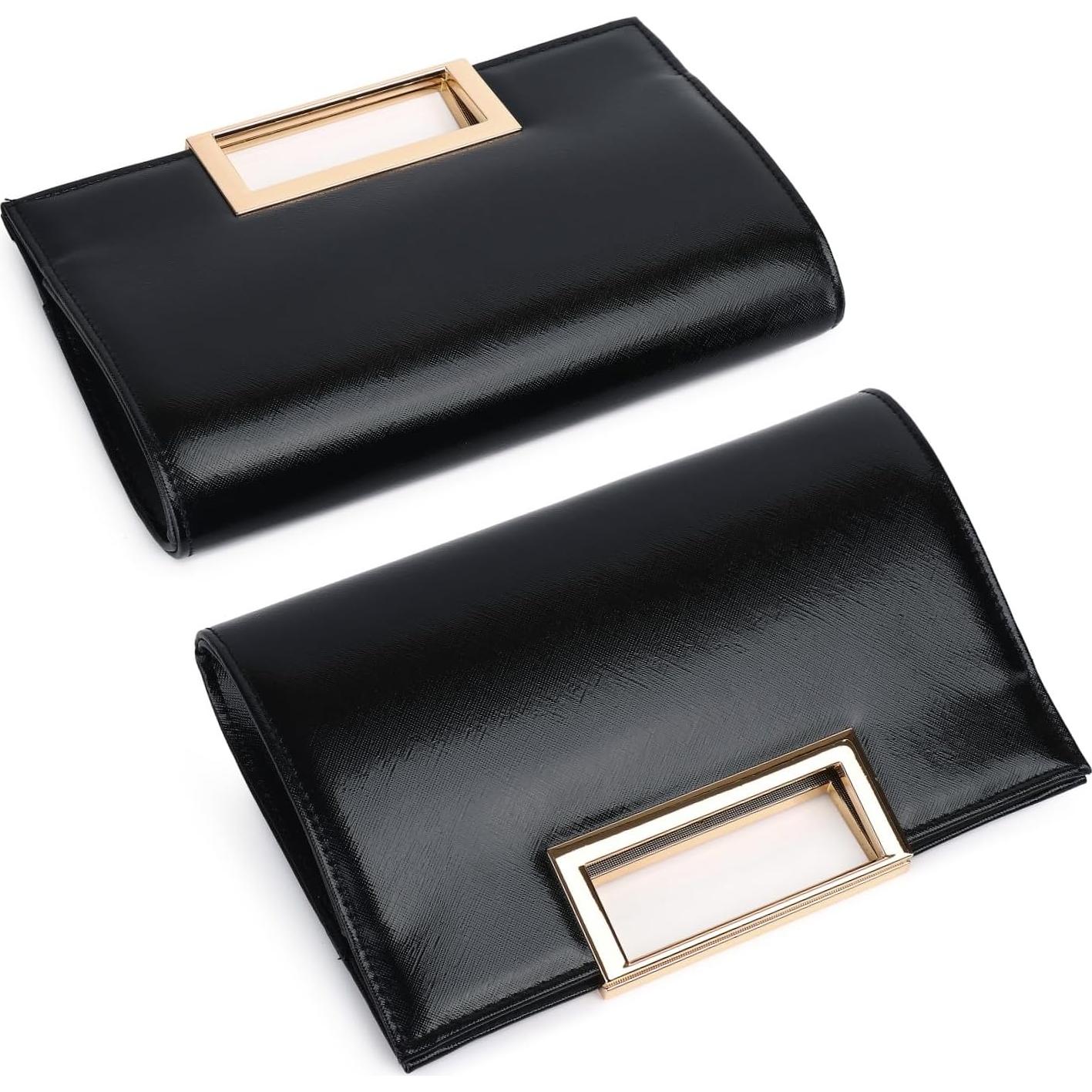 Bolso de Mano Elegante DETARA para Mujeres - Cuero PU Negro